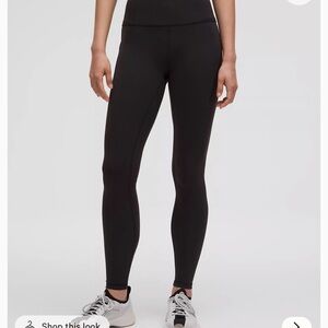 Lululemon black mid rise leggings